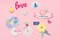 Paige Evans Horizon Ephemera Cardstock Die-Cuts 40/Pkg-W/Clear Varnish Accents